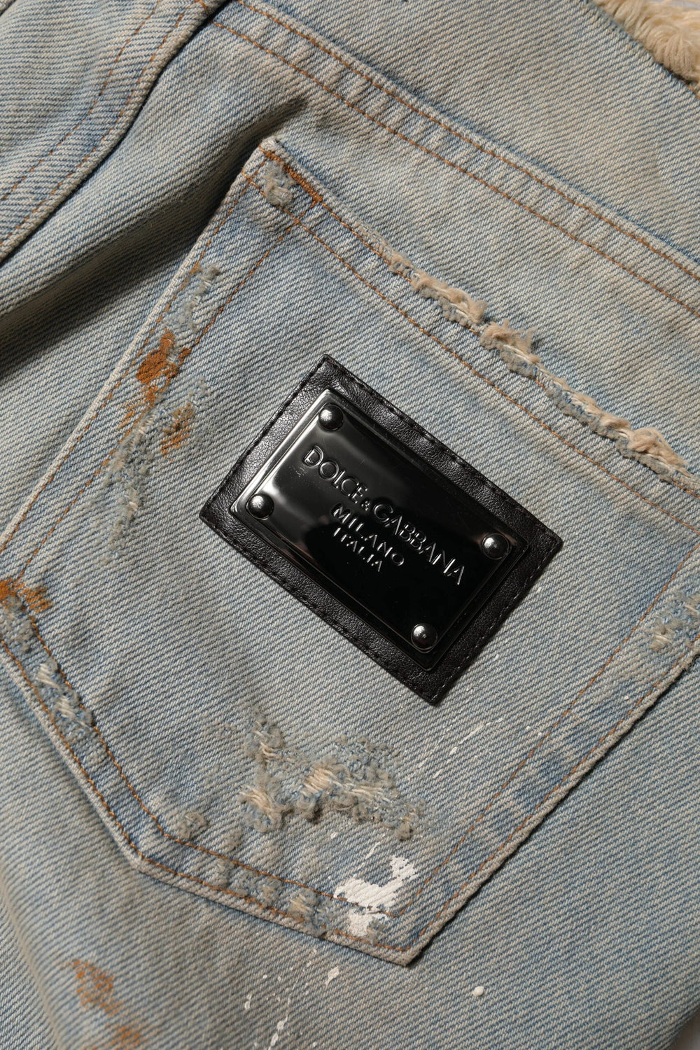 Dolce & Gabbana Light Blue High Waist Skinny Denim Jeans - IT40|S - Jeans