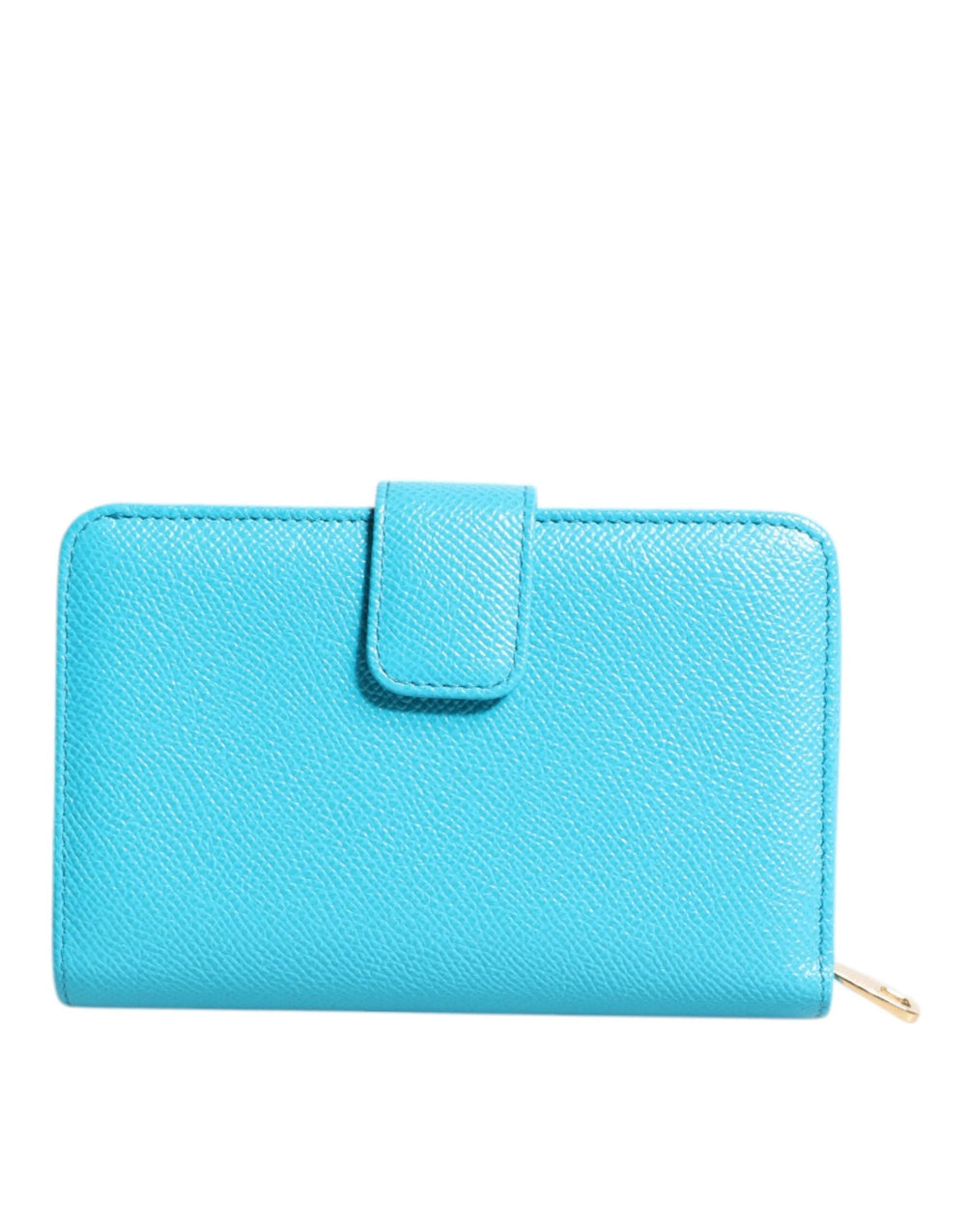 Dolce & Gabbana Light Blue Leather Bifold Continental Clutch Wallet - Wallets