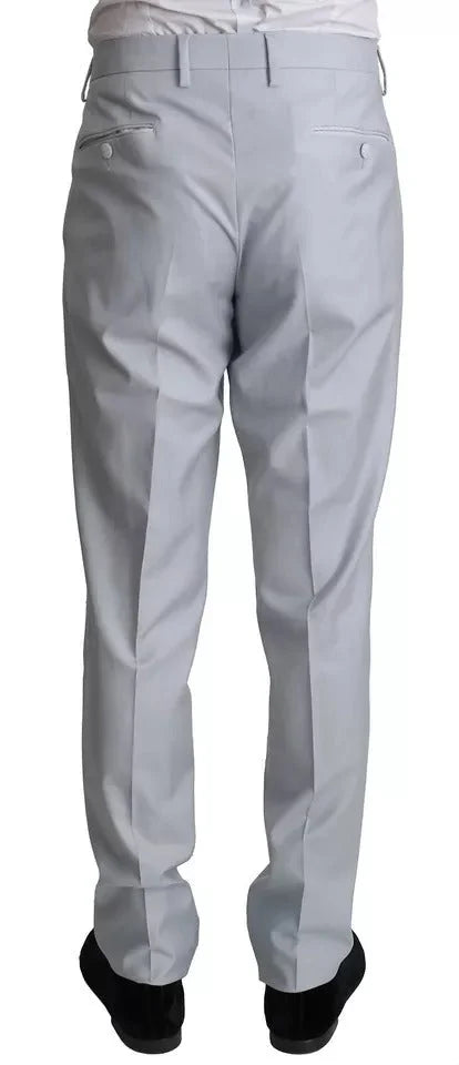 Dolce & Gabbana Light Blue SICILIA Wool 3 Piece Suit - IT52 | XL - Suits