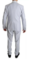 Dolce & Gabbana Light Blue SICILIA Wool 3 Piece Suit - IT52 | XL - Suits