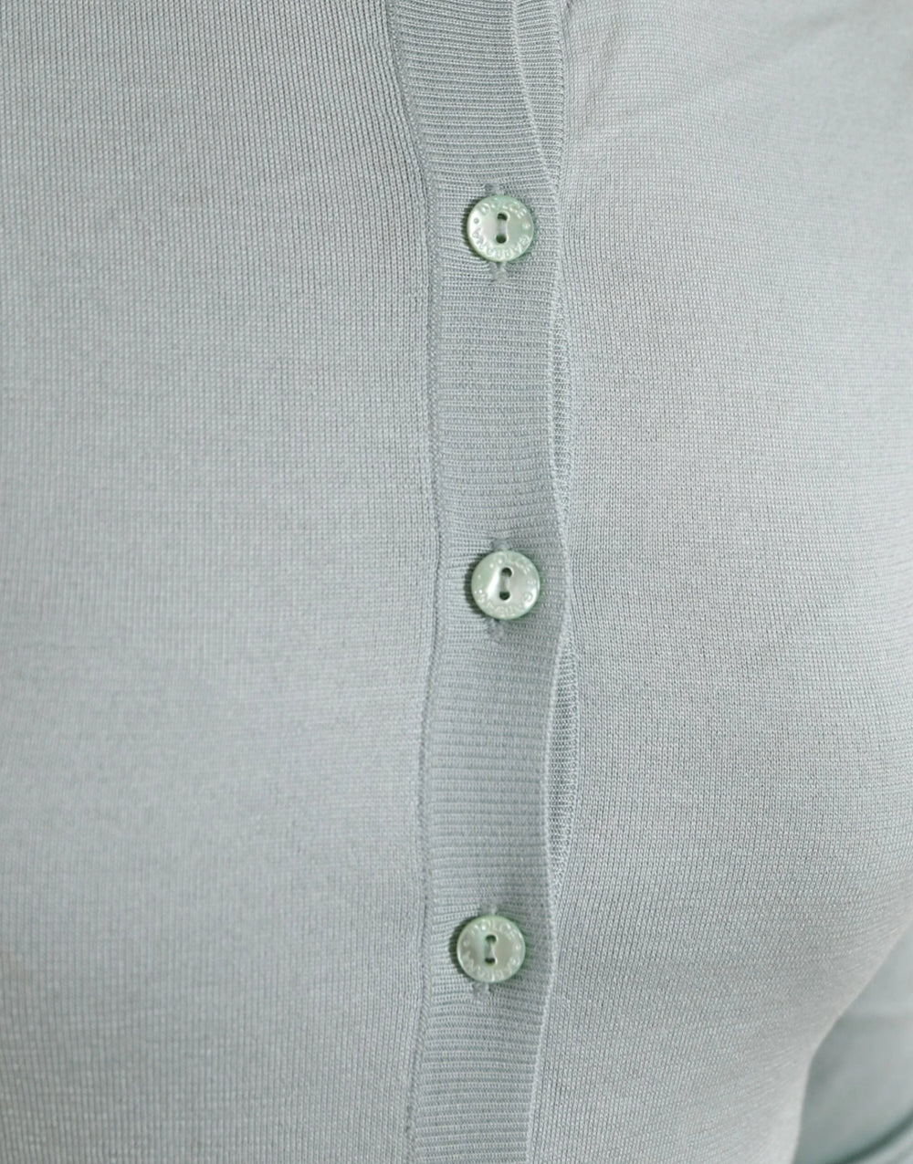 Dolce & Gabbana Light Blue Silk Crew Neck Cardigan Sweater - Cardigans