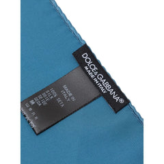 Dolce & Gabbana Light Blue Silk Pocket Square - Handkerchiefs