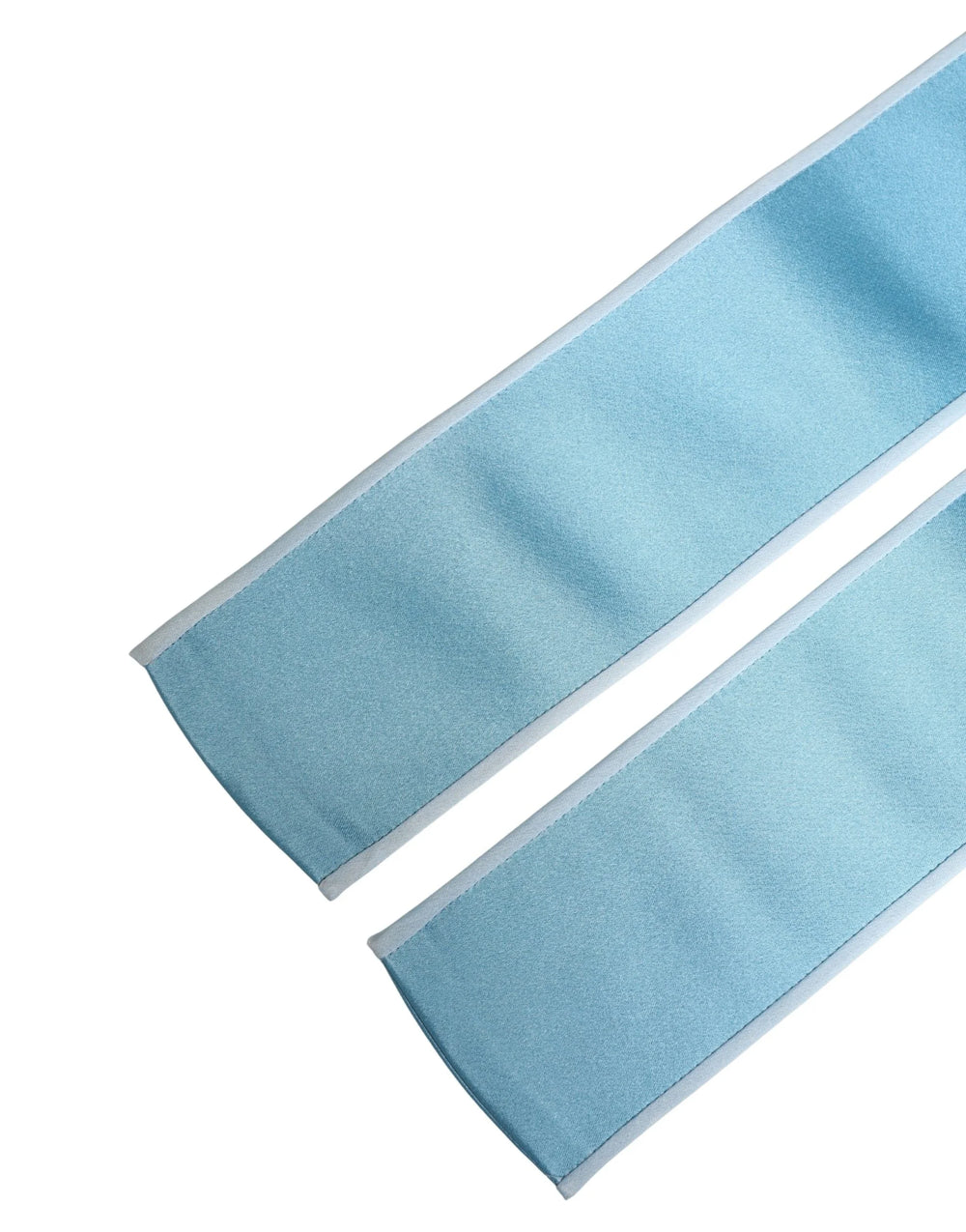 Dolce & Gabbana Light Blue Silk Satin Waist Women Cintura Belt - IT36|XXS