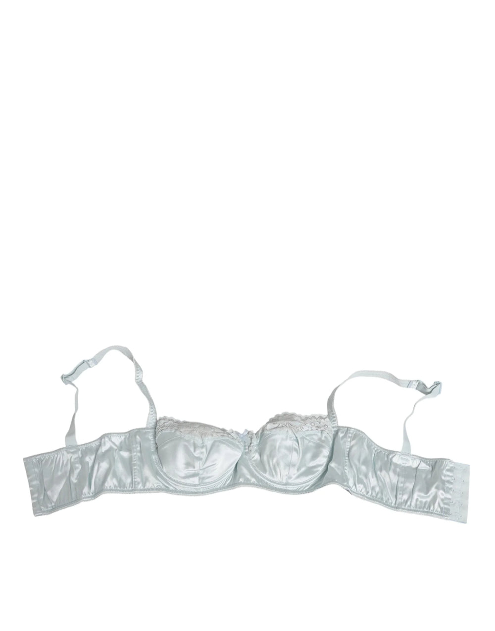 Dolce & Gabbana Light Blue Silk Semi-Padded Balconette Underwear - IT4 | L - Bras