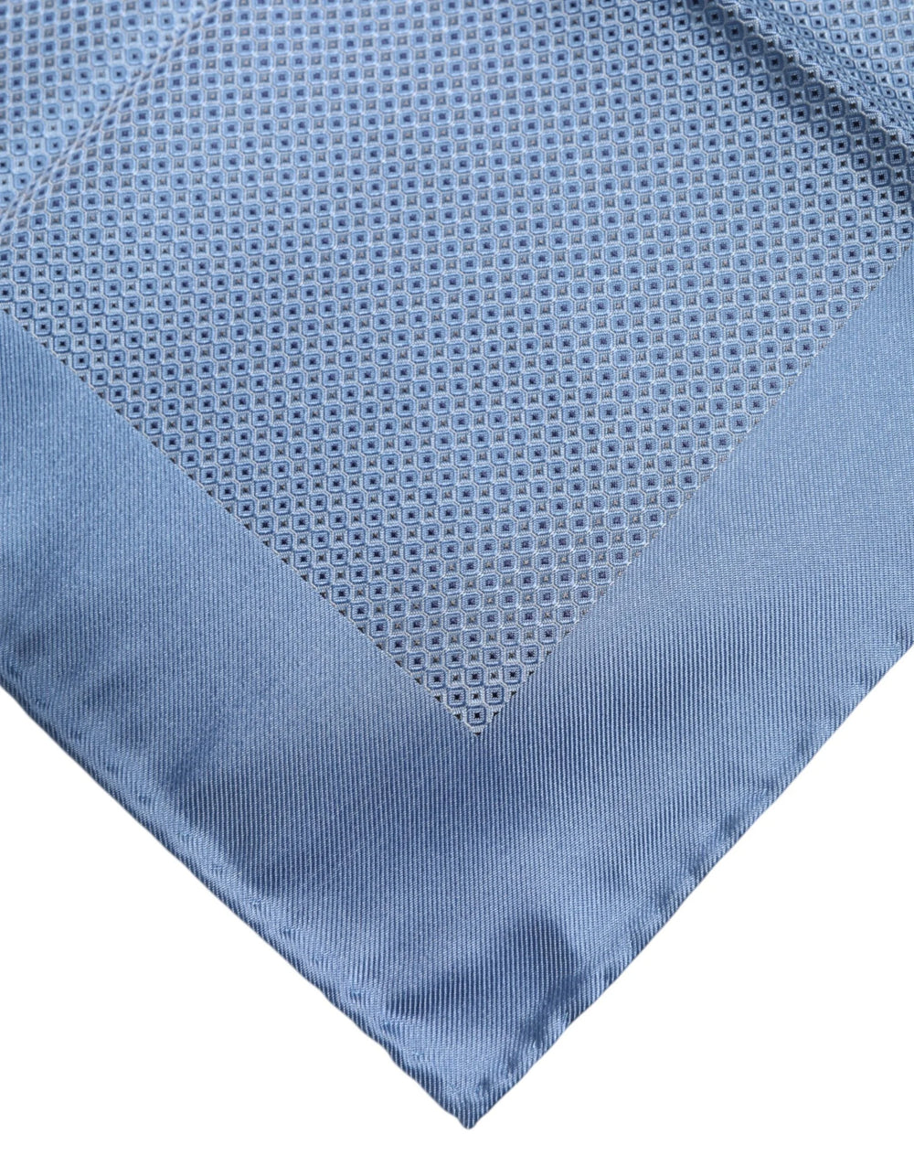 Dolce & Gabbana Light Blue Silk Square Men Foulard Scarf - Scarves & Shawls