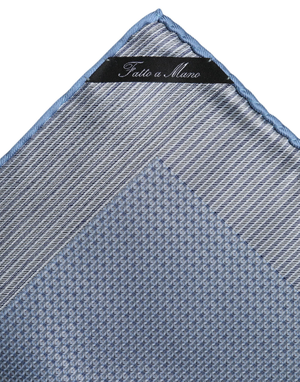 Dolce & Gabbana Light Blue Silk Square Men Foulard Scarf - Scarves & Shawls