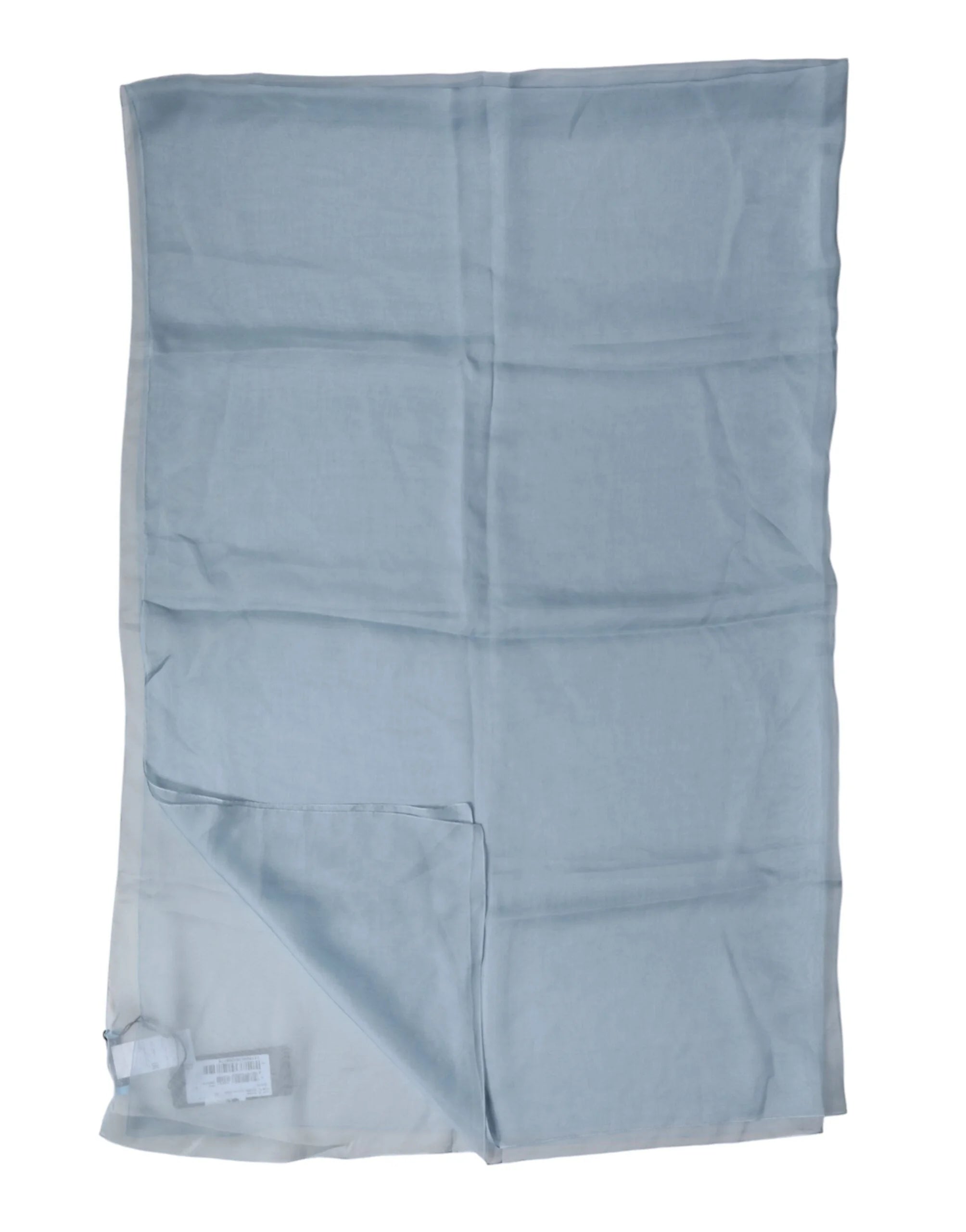 Dolce & Gabbana Light Blue Silk Stole Neck Wrap Shawl 200cm x 130cm Scarf