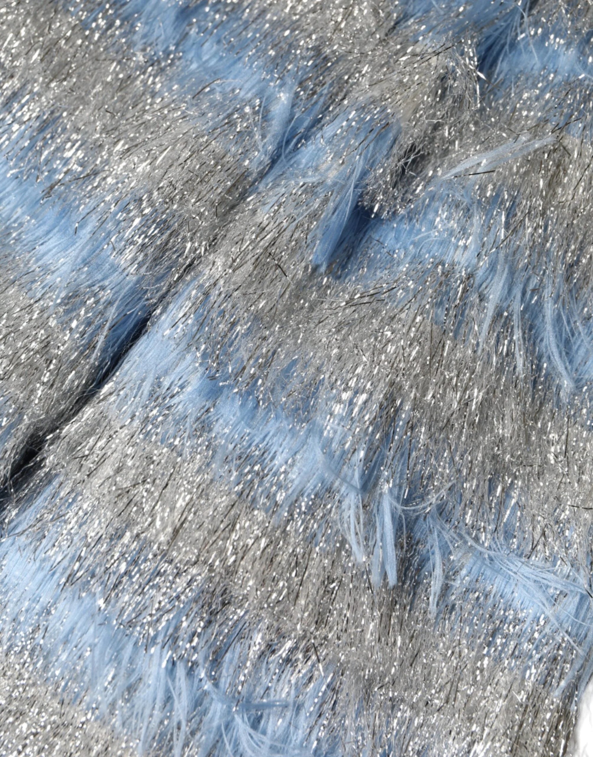 Dolce & Gabbana Light Blue Silver Jacquard A-line Midi Dress - IT40|S - Dresses