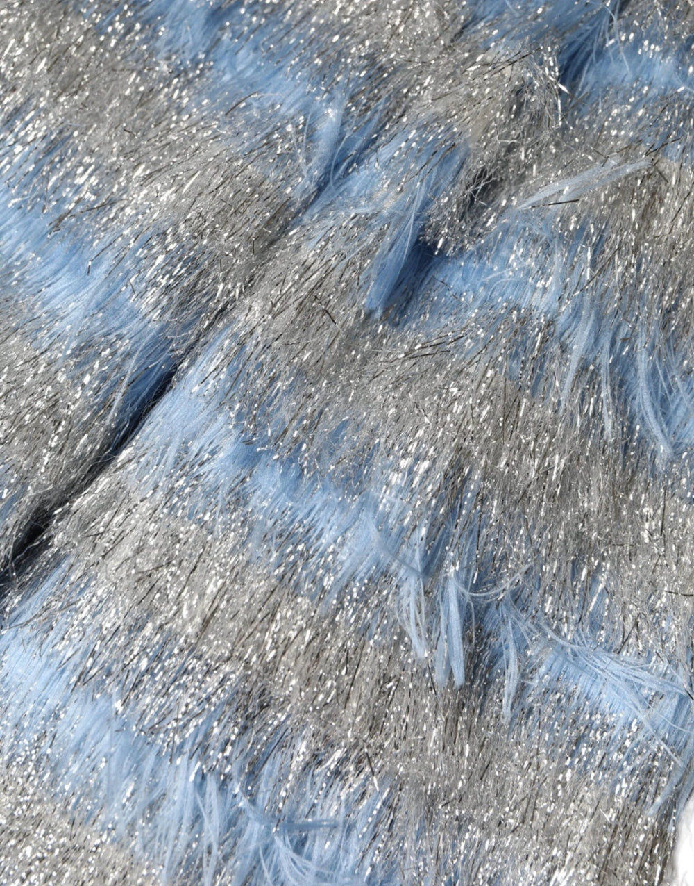 Dolce & Gabbana Light Blue Silver Jacquard A-line Midi Dress - IT40|S - Dresses