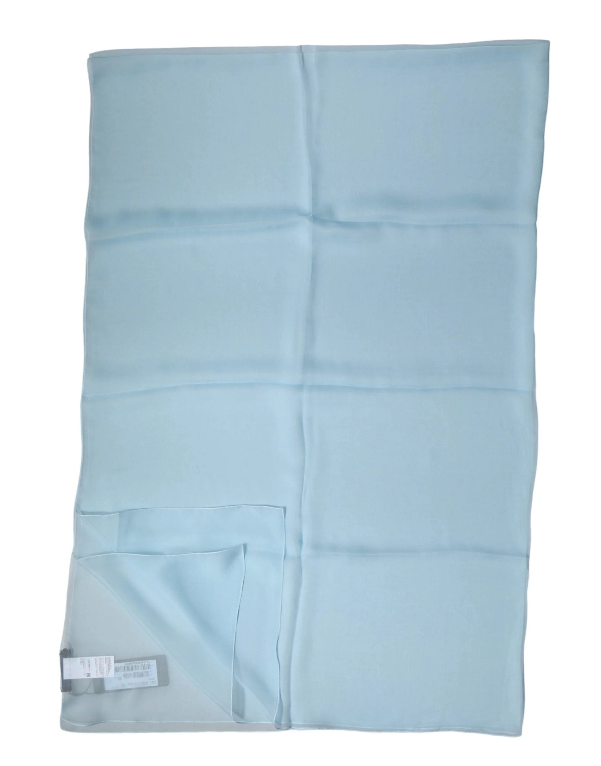 Dolce & Gabbana Light Blue Stole Silk Neck Wrap Shawl Scarf