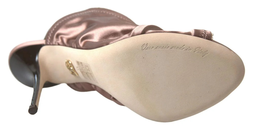 Dolce & Gabbana Light brown Slingback Corset Style Fastening stiletto heels - EU39/US8.5