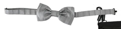 Dolce & Gabbana Light Gray Lining Adjustable Neck Butterfly Bow Tie - Neckties