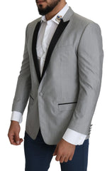 Dolce & Gabbana Light Gray Single Breasted SARTORIA Blazer - IT50 | L - Sport Jackets