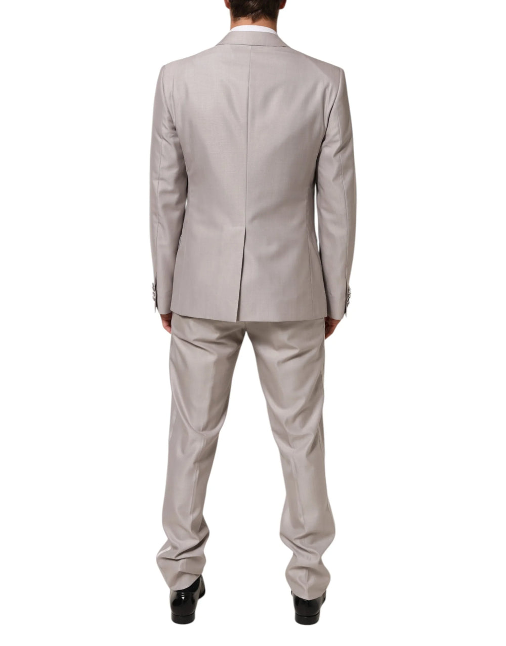 Dolce & Gabbana Light Gray Wool 2 Piece MARTINI Formal Suit - IT52 | XL - Tuxedos