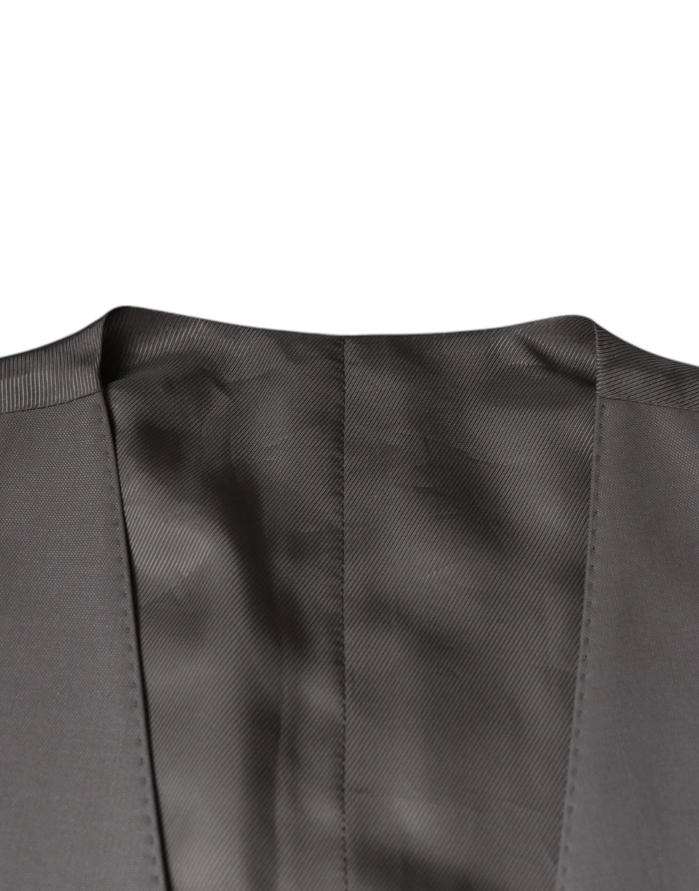 Dolce & Gabbana Light Gray Wool Formal Dress Waistcoat Vest - IT44 | XS - Vests