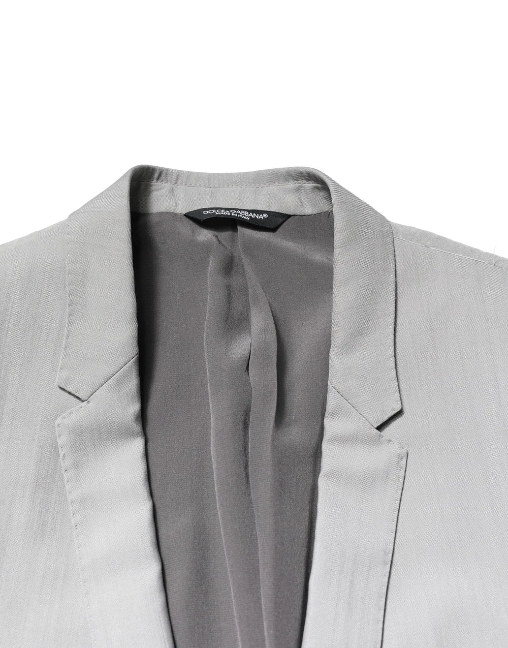 Dolce & Gabbana Light Gray Wool GOLD 2 Piece Formal Suit - IT44 | XS - Pant Suits