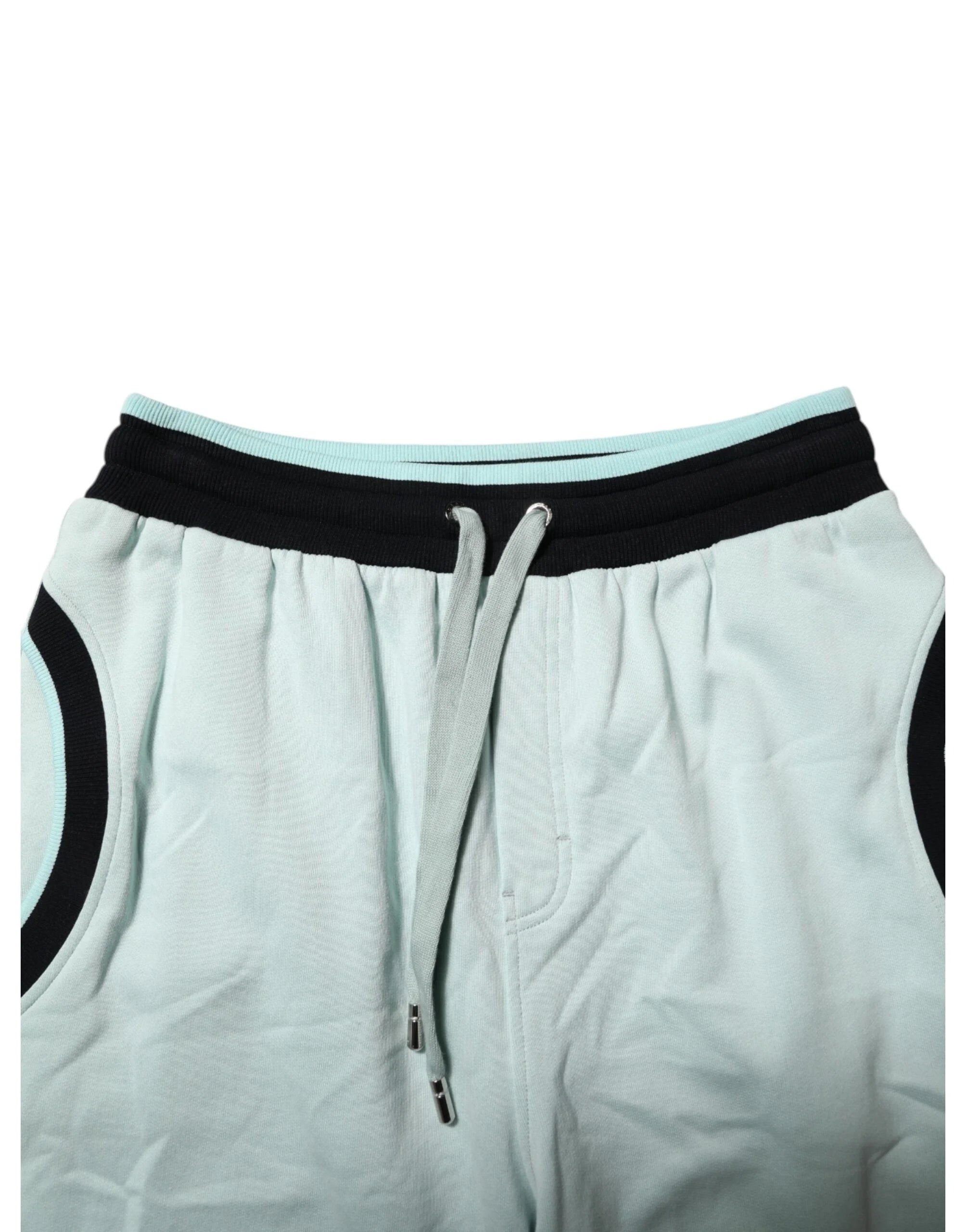 Dolce & Gabbana Light Green Cotton Men Jogger Sweatpants Pants - IT48 | M - Joggers