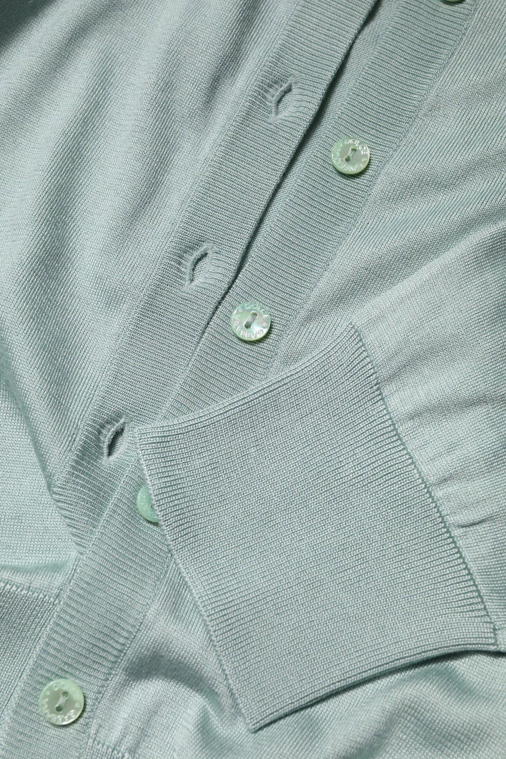 Dolce & Gabbana Light Green Silk Button Down Cardigan Sweater - Cardigans