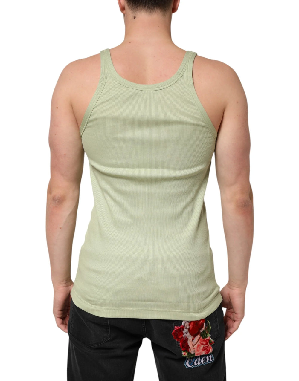 Dolce & Gabbana Light Green Tank Sleeveless Men Men T-shirt - IT52 | XL - Tank Tops