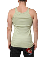 Dolce & Gabbana Light Green Tank Sleeveless Men Men T-shirt - IT52 | XL - Tank Tops