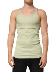 Dolce & Gabbana Light Green Tank Sleeveless Men Men T-shirt - IT52 | XL - Tank Tops