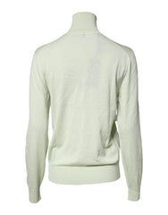 Dolce & Gabbana Light Green Wool Turtleneck Pullover Sweater - IT44 | XS - Sweaters