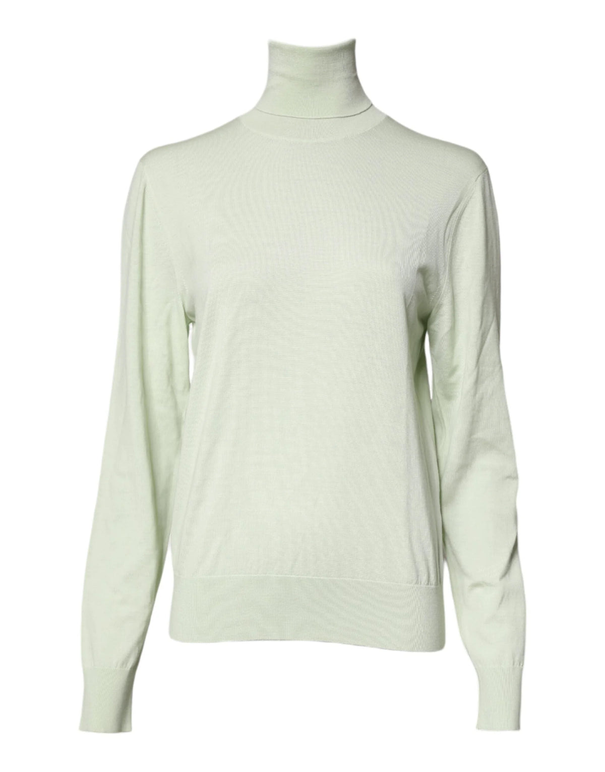 Dolce & Gabbana Light Green Wool Turtleneck Pullover Sweater - IT44 | XS - Sweaters