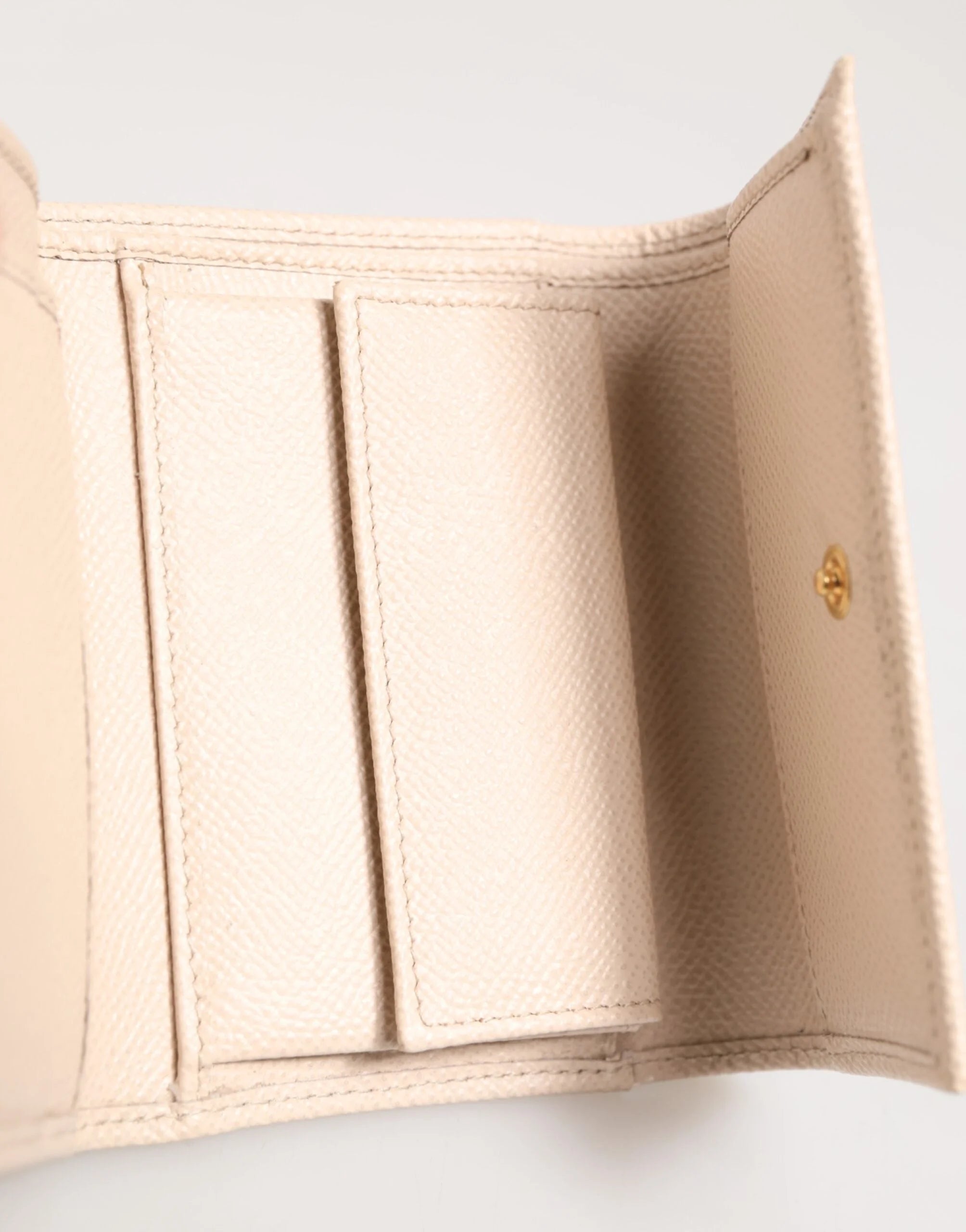 Dolce & Gabbana Light Pink Calf Leather DG Logo French Flap Wallet - Wallets