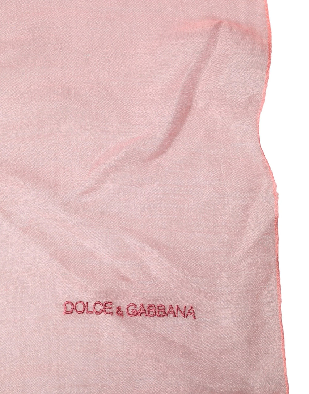 Dolce & Gabbana Light Pink Cashmere Neck Wrap Shawl Scarf