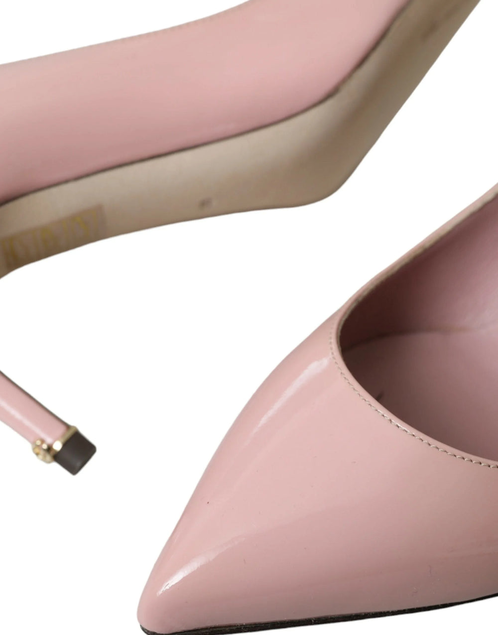 Dolce & Gabbana Light Pink Patent Leather Heels Pumps Shoes - EU35/US4.5 - Heels