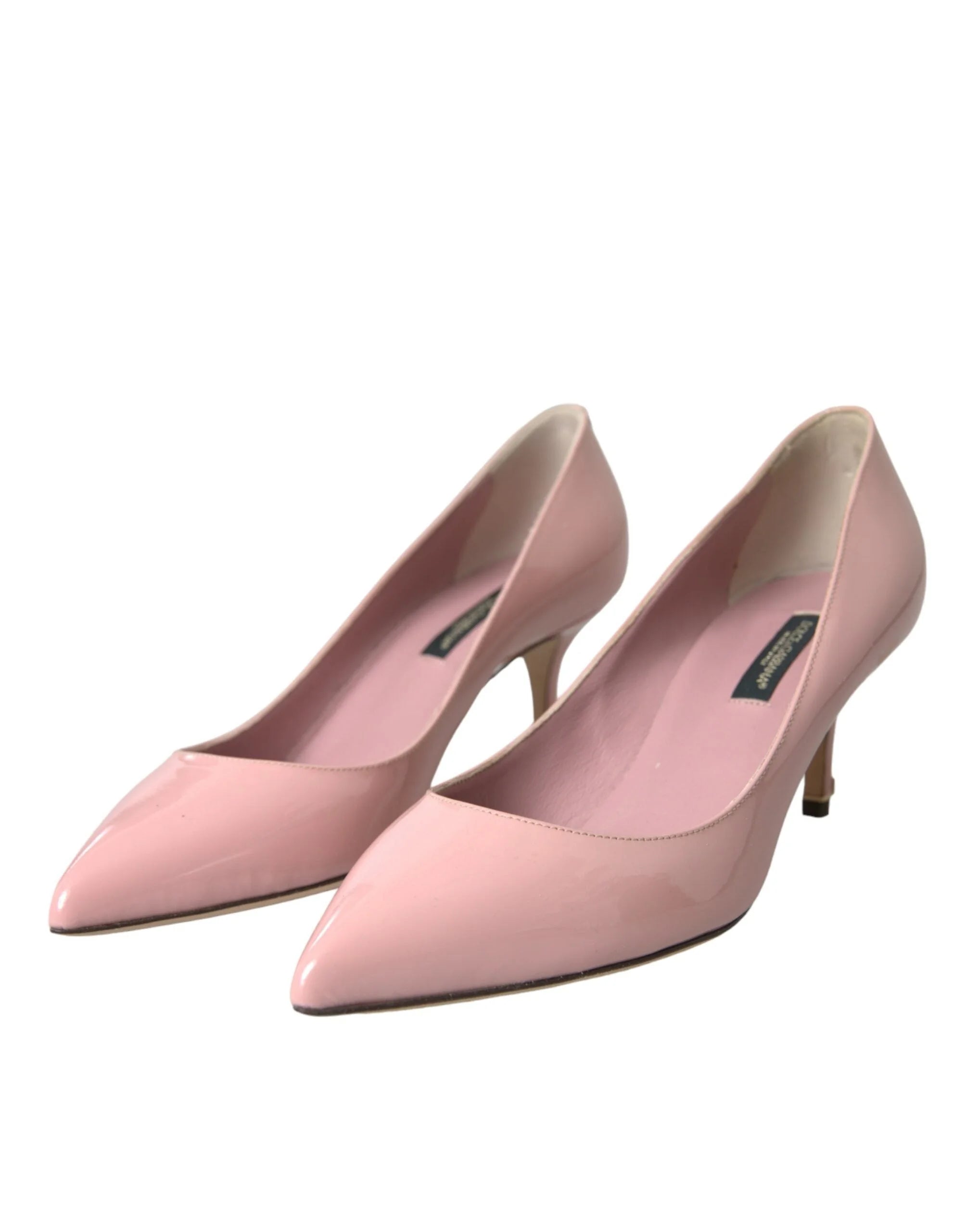 Dolce & Gabbana Light Pink Patent Leather Heels Pumps Shoes - EU35/US4.5 - Heels