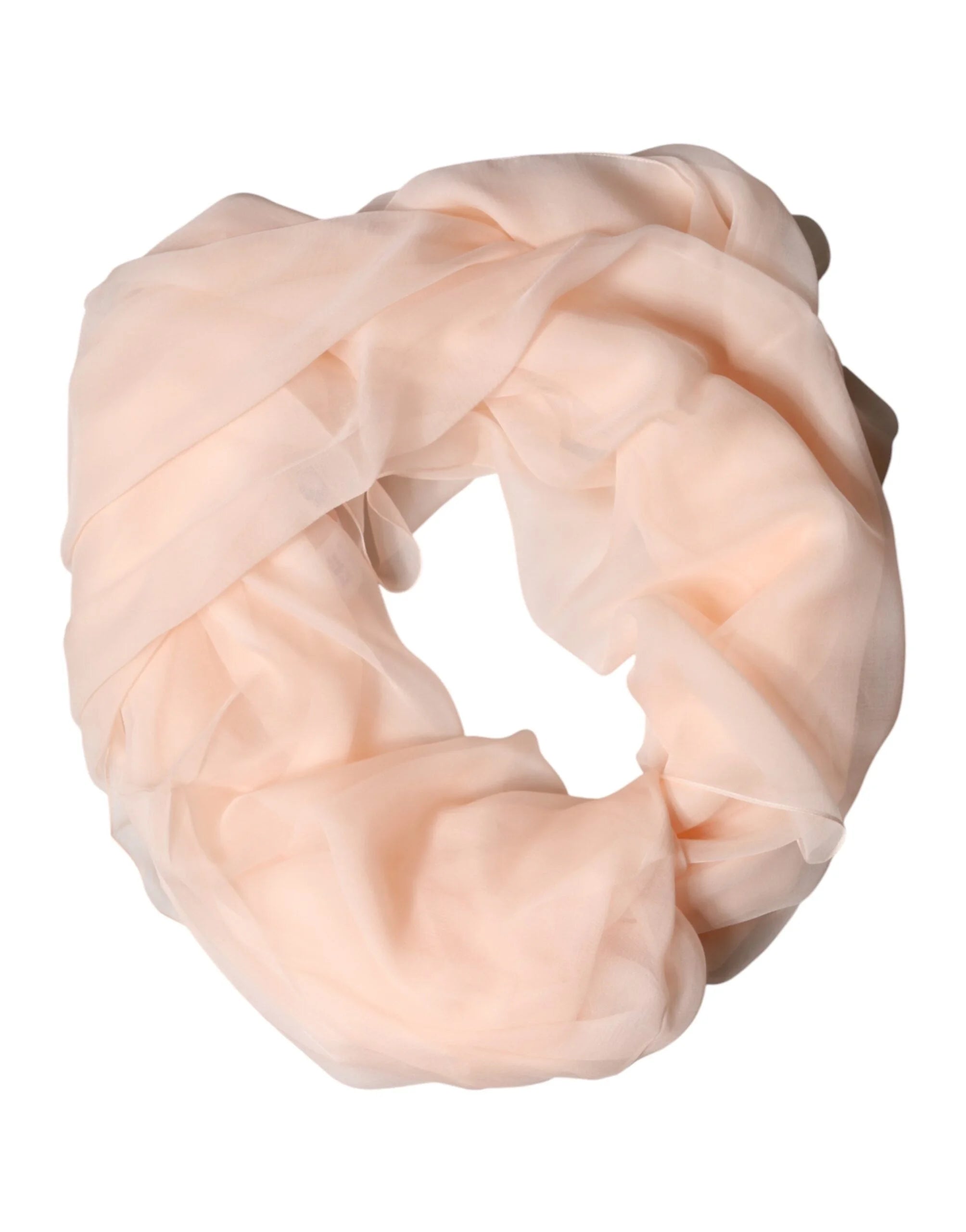 Dolce & Gabbana Light Pink Stole Silk Neck Wrap Shawl Scarf