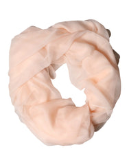 Dolce & Gabbana Light Pink Stole Silk Neck Wrap Shawl Scarf