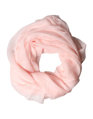 Dolce & Gabbana Light Pink Stole Silk Neck Wrap Shawl Scarf