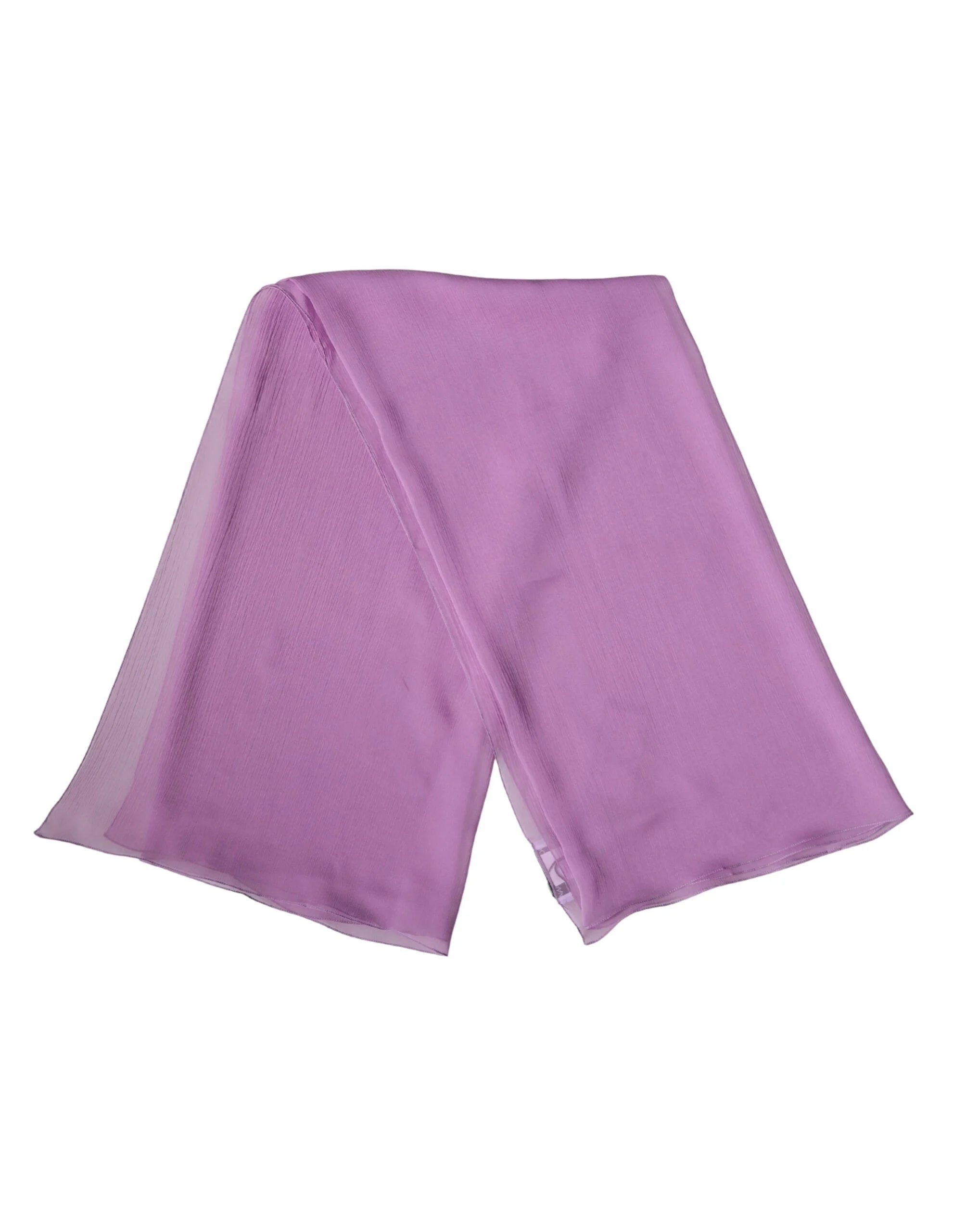 Dolce & Gabbana Light Purple Silk Neck Wrap Foulard 114cm x 114cm Scarf