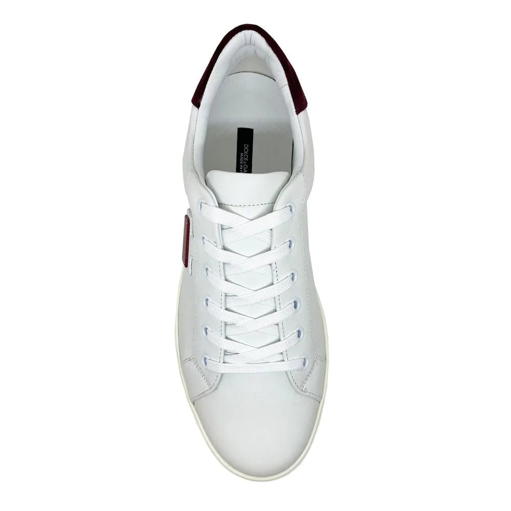 Dolce & Gabbana Logo Leather Sneakers - EU40/US7 - Sneakers