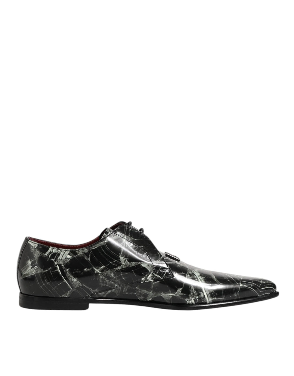 Dolce & Gabbana Marbled Pattern Dress Lace Up Derby Shoes - EU44/US11 - Flats