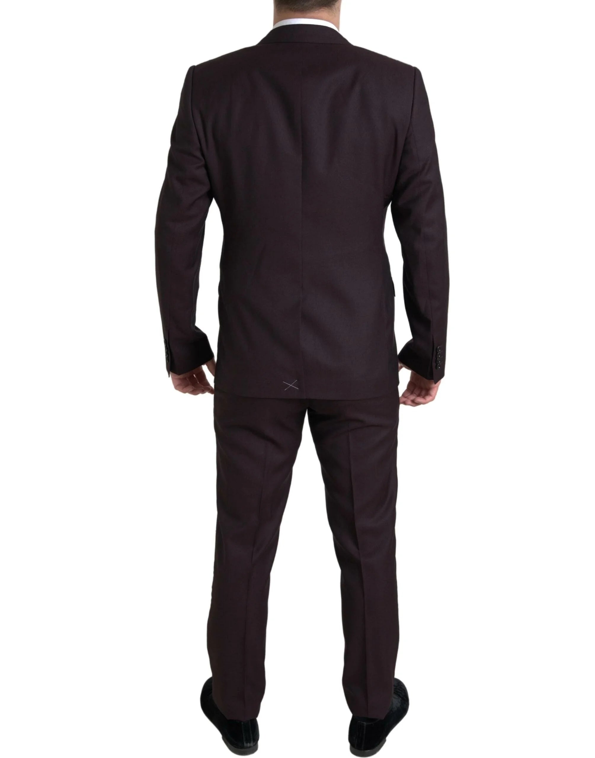 Dolce & Gabbana Maroon 2 Piece Single Breasted MARTINI Suit - IT52 | L - Pant Suits