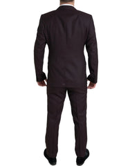 Dolce & Gabbana Maroon 2 Piece Single Breasted MARTINI Suit - IT52 | L - Pant Suits