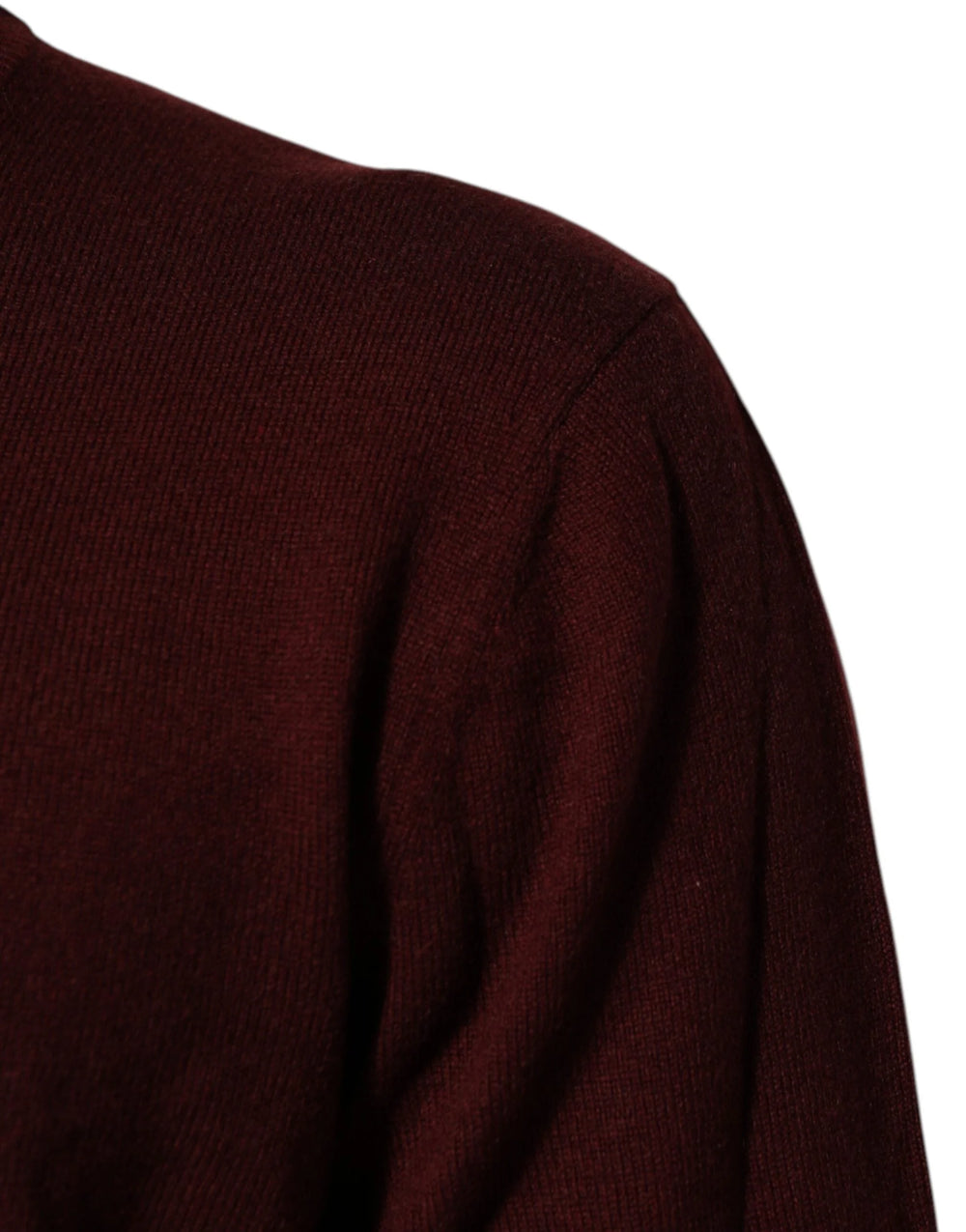 Dolce & Gabbana Maroon Cashmere Crew Neck Pullover Sweater - IT54 | XL - Sweaters