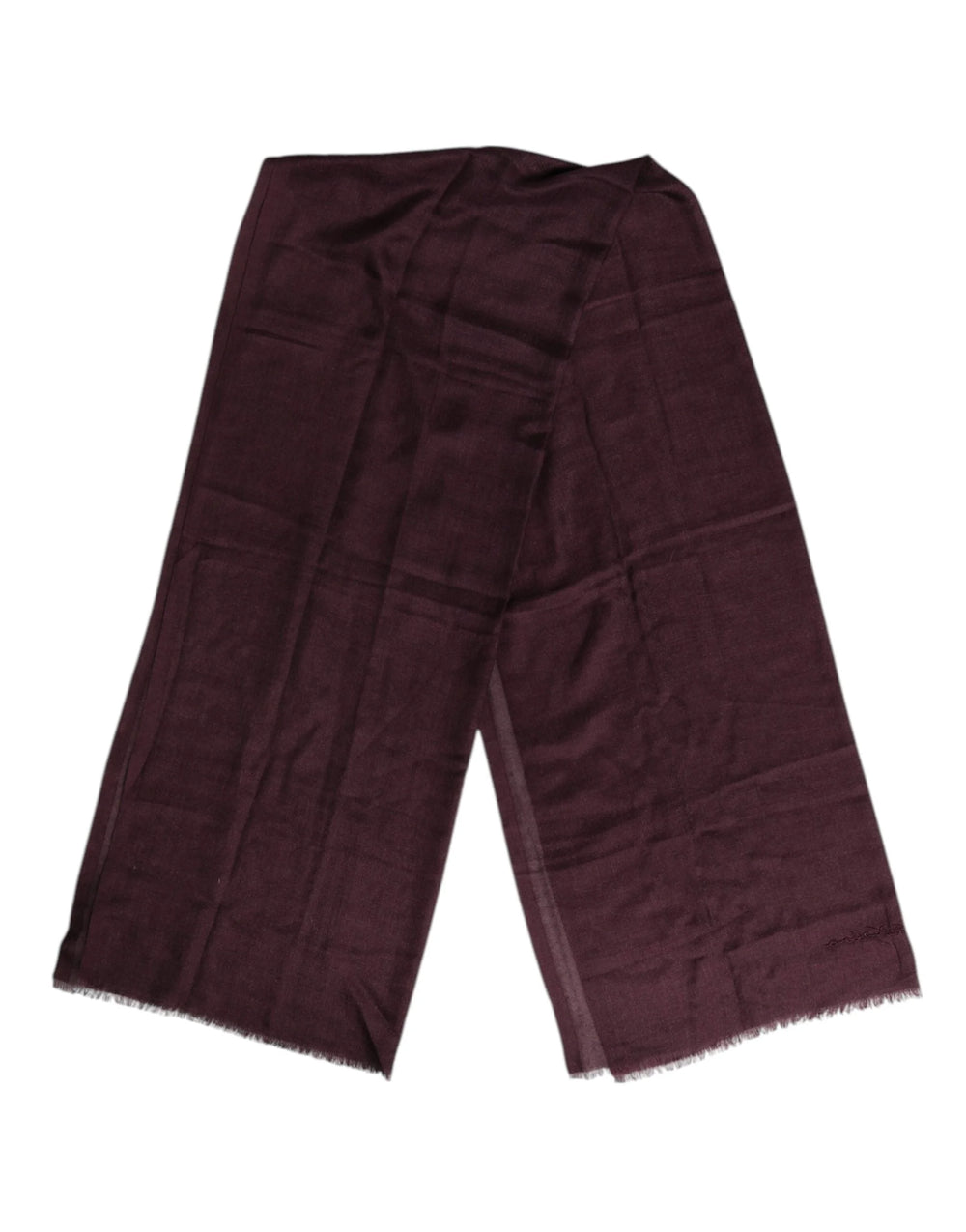 Dolce & Gabbana Maroon Cashmere Neck Warmer Wrap Shawl Scarf - Scarves & Shawls