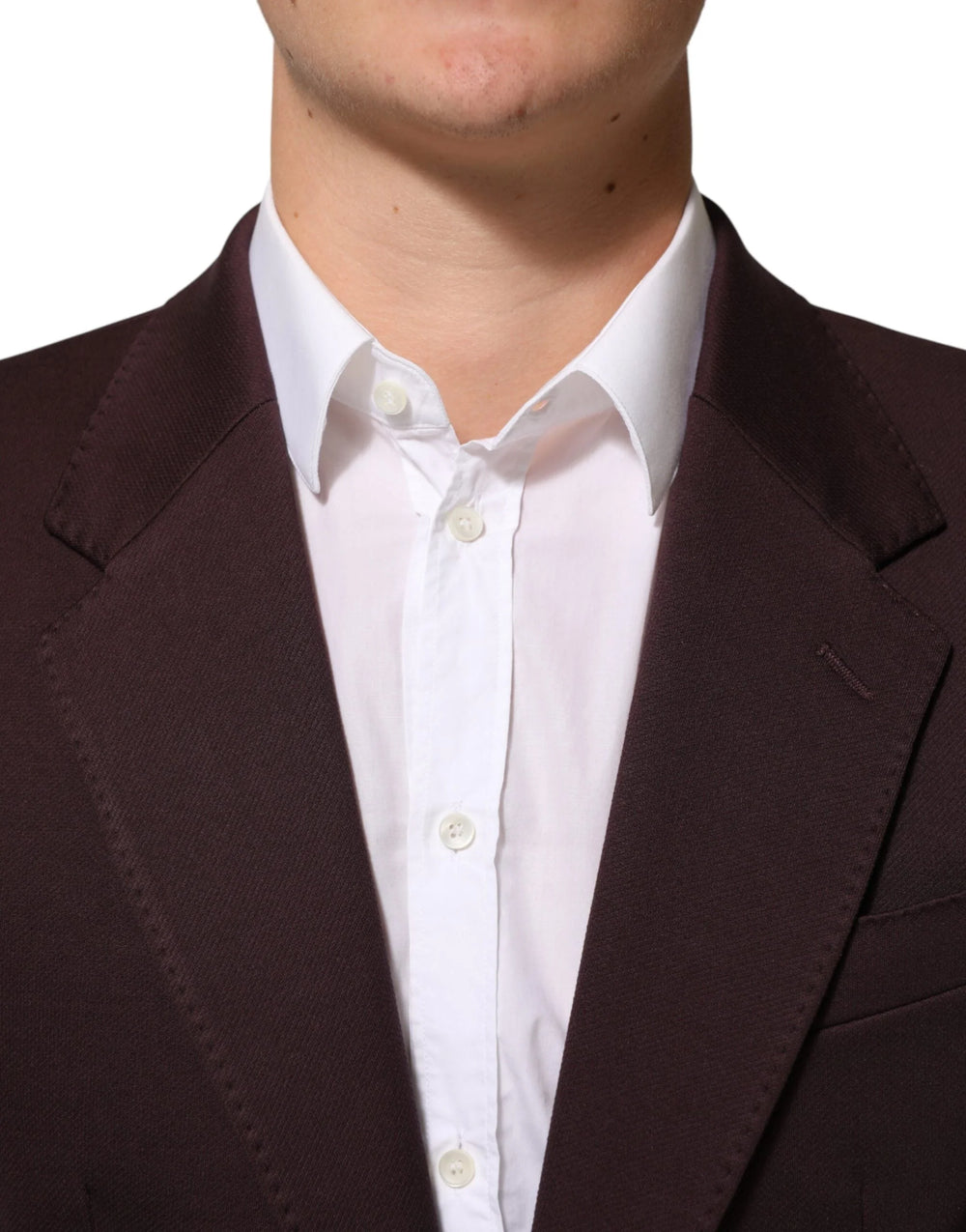 Dolce & Gabbana Maroon Cotton 2 Buttons Suit Jacket Blazer - IT48 | M - Sport Jackets