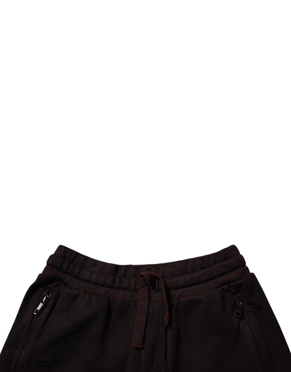 Dolce & Gabbana Maroon Cotton Sweatshorts Men Bermuda Shorts - Bermudas