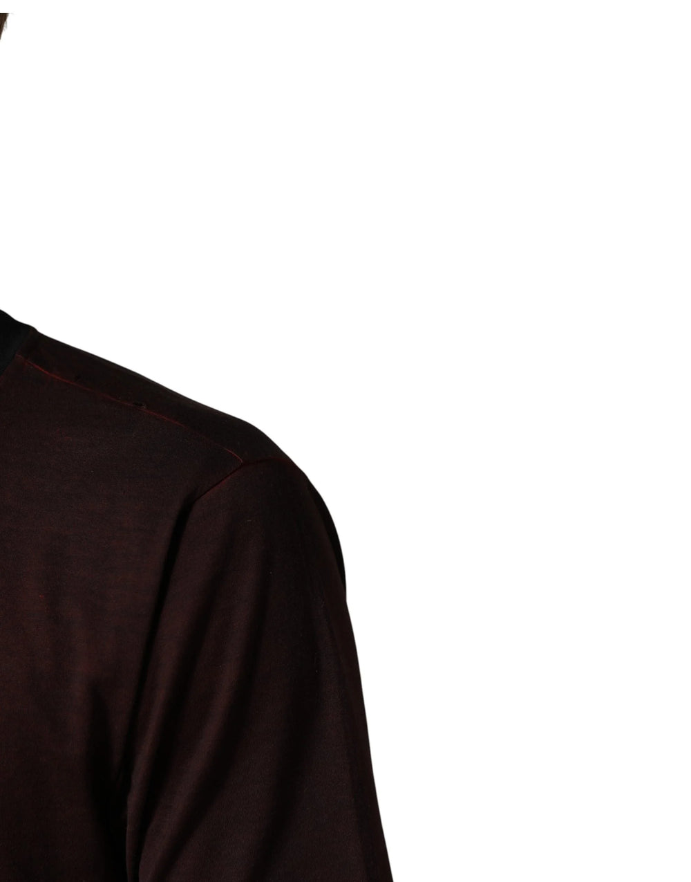 Dolce & Gabbana Maroon DG Crown Cotton Crew Neck Men T-shirt - IT48 | M