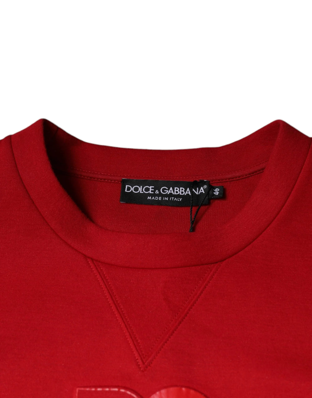 Dolce & Gabbana Maroon DG Logo Cotton Sweatshirt Sweater - IT48 | M - Sweatshirts