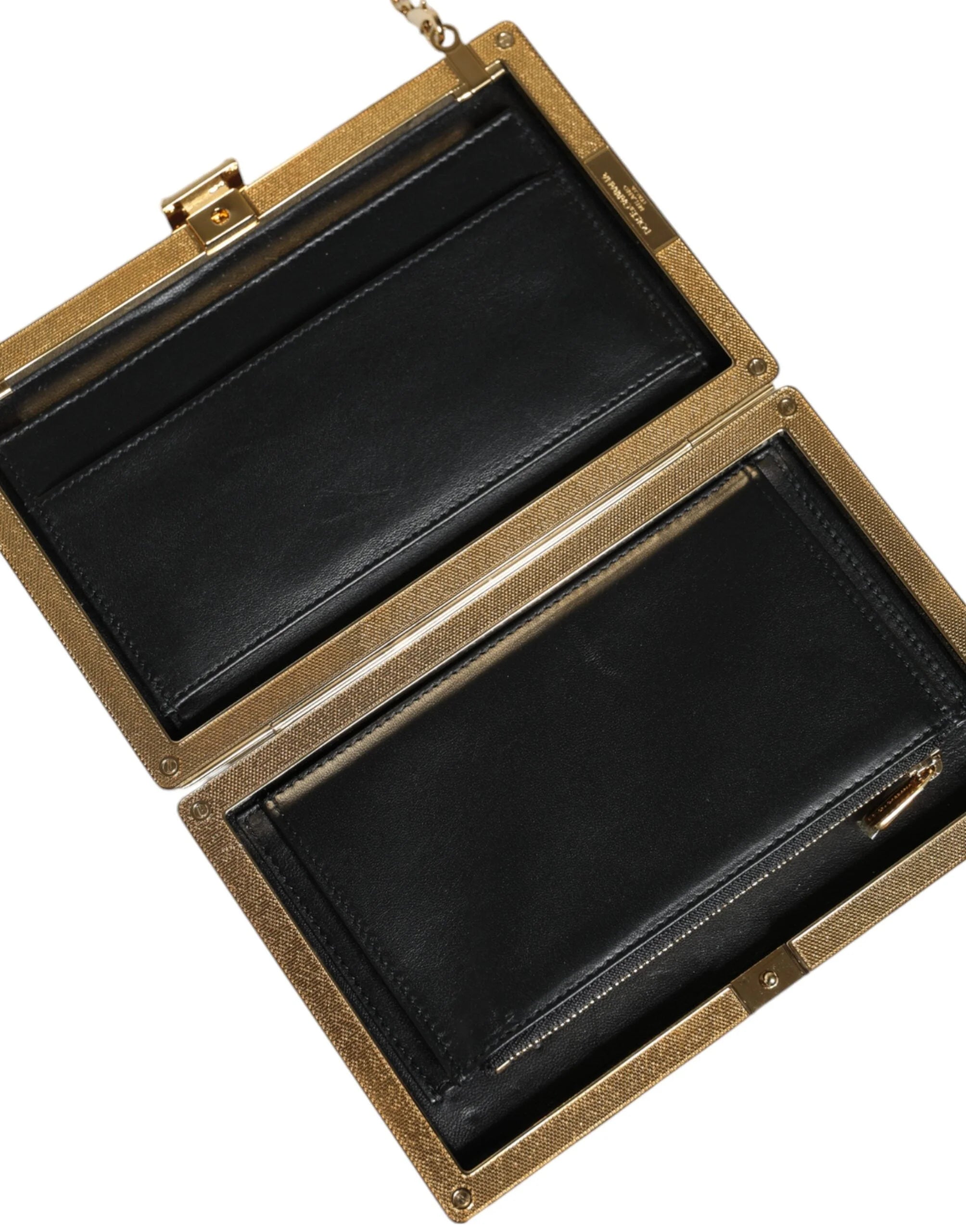 Dolce & Gabbana Maroon Leather Clutch Evening Crossbody Bag - Clutch Bags