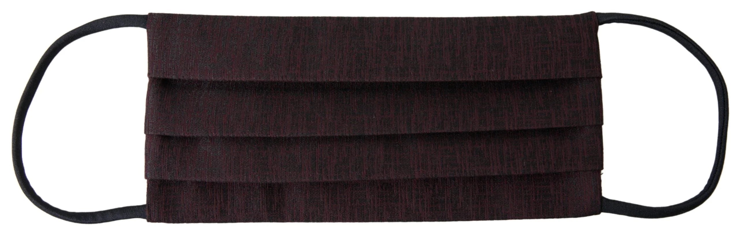 Dolce & Gabbana Maroon Pleated Elastic Ear Strap Face Mask - Fashion Face Masks