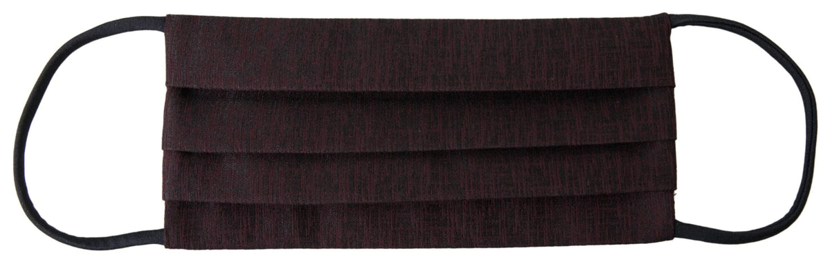 Dolce & Gabbana Maroon Pleated Elastic Ear Strap Face Mask - Fashion Face Masks