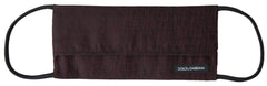 Dolce & Gabbana Maroon Pleated Elastic Ear Strap Face Mask - Fashion Face Masks