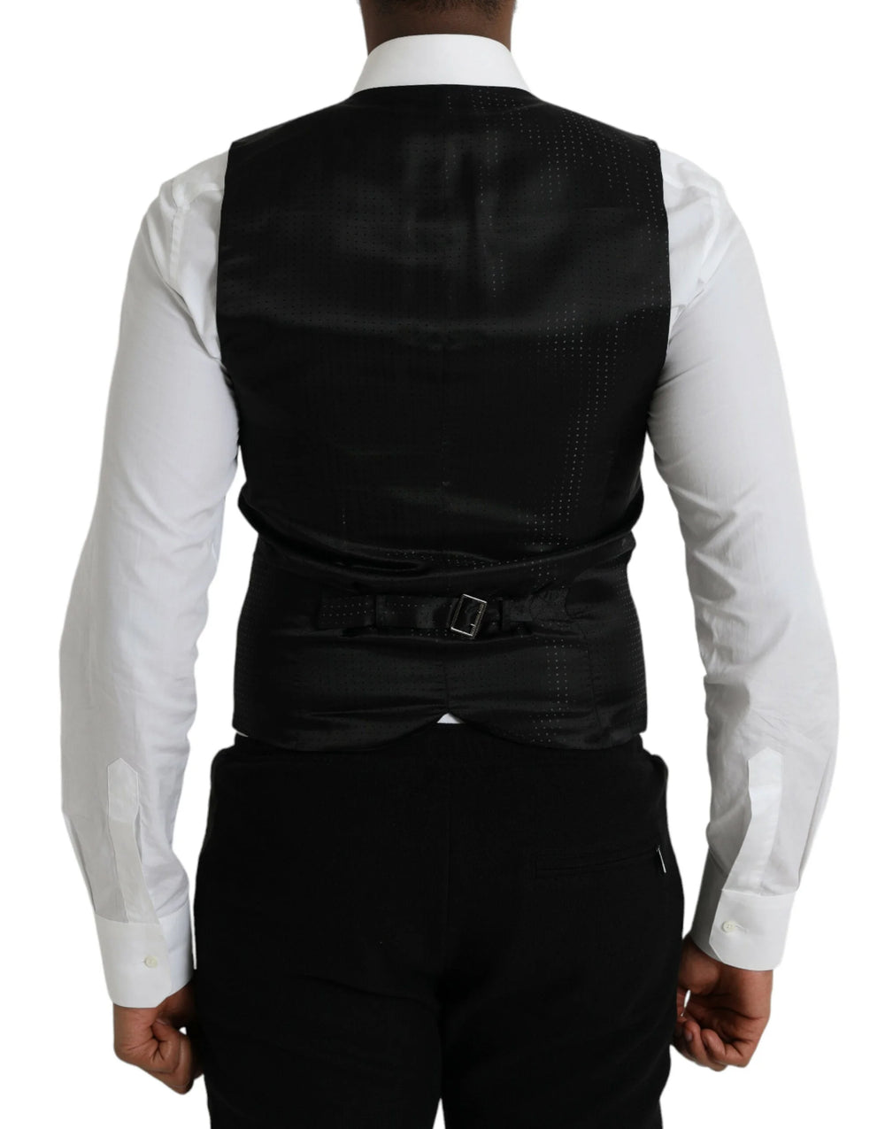 Dolce & Gabbana Maroon Satin Silk Waistcoat Dress Formal Vest - IT46 | S - Vests